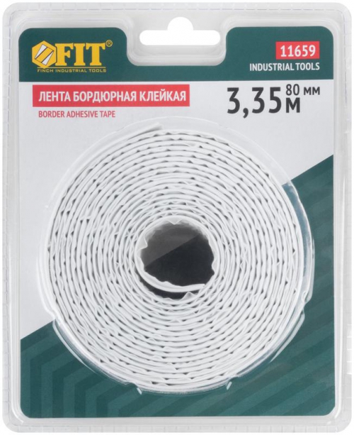 Лента бордюрная клейкая водостойкая 40ммх40ммх3.35м FIT 11659 11659