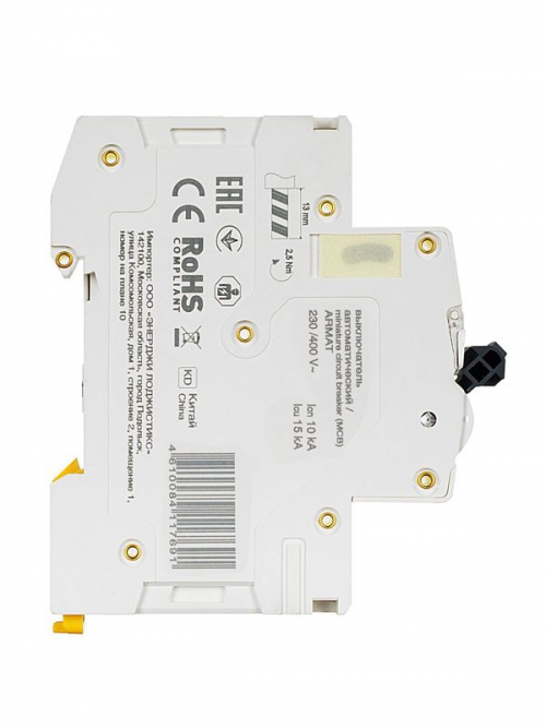 Выключатель автоматический модульный 1п C 10А M10N ARMAT IEK AR-M10N-1-C010 AR-M10N-1-C010