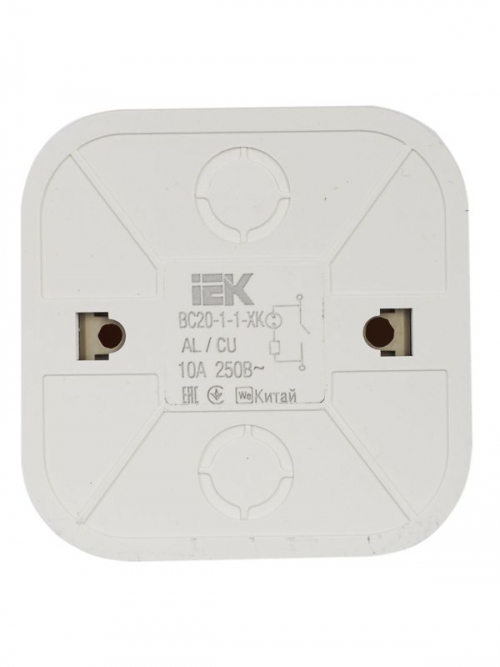 Выключатель 1-кл. ОП GLORY 10А ВС20-1-1-ХК с индикацией крем. IEK EVH11-K33-10 EVH11-K33-10