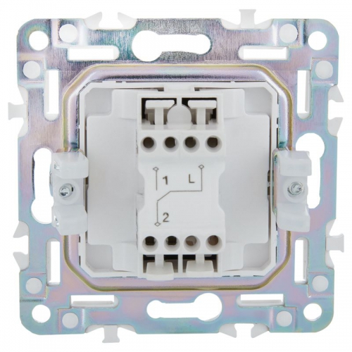 Выключатель проходной 1-кл. SKANDY 10А SK-V02G графит IEK SK-V12-0-10-K53 SK-V12-0-10-K53