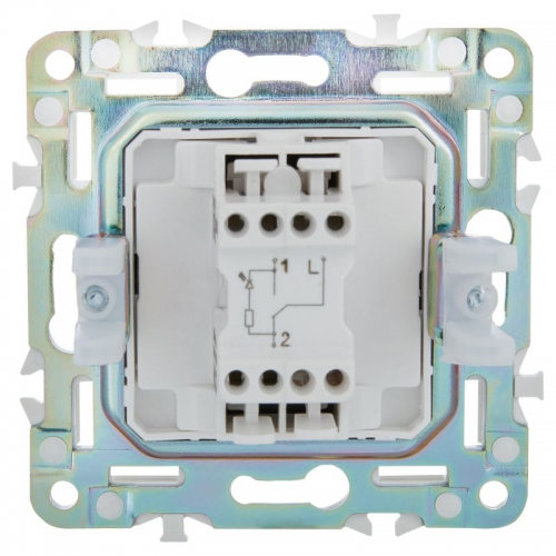 Выключатель проходной 1-кл. SKANDY 10А SK-V08G с индикацией графит IEK SK-V12-1-10-K53 SK-V12-1-10-K53