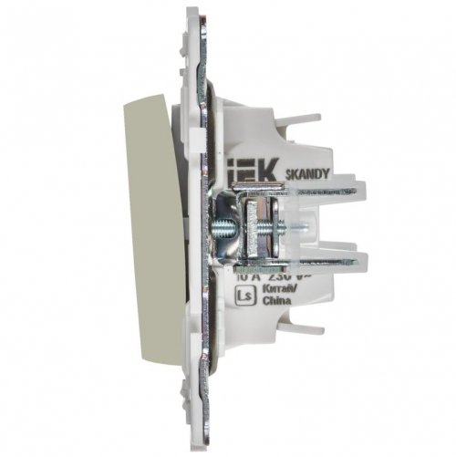 Выключатель 1-кл. SKANDY 10А SK-V07B с индикацией беж. IEK SK-V10-1-10-K10 SK-V10-1-10-K10