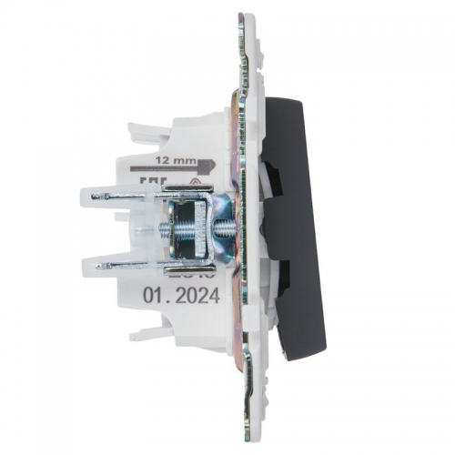 Выключатель проходной 2-кл. SKANDY 10А SK-V10G с индикацией графит IEK SK-V22-1-10-K53 SK-V22-1-10-K53