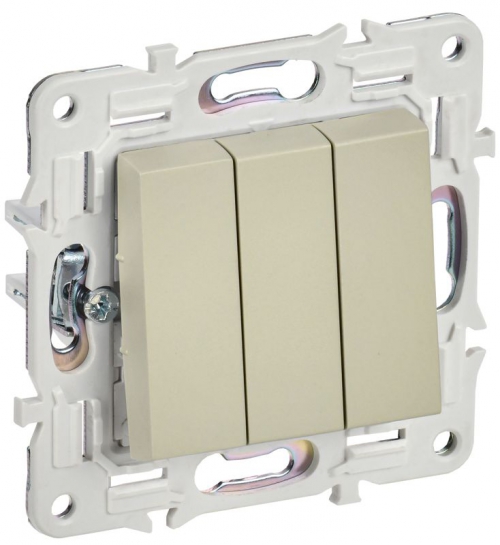 Выключатель 3-кл. SKANDY 10А SK-V11B беж. IEK SK-V30-0-10-K10 SK-V30-0-10-K10