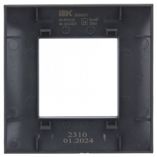Рамка 1-м SKANDY SK-F01G графит IEK SK-M12-K53 SK-M12-K53