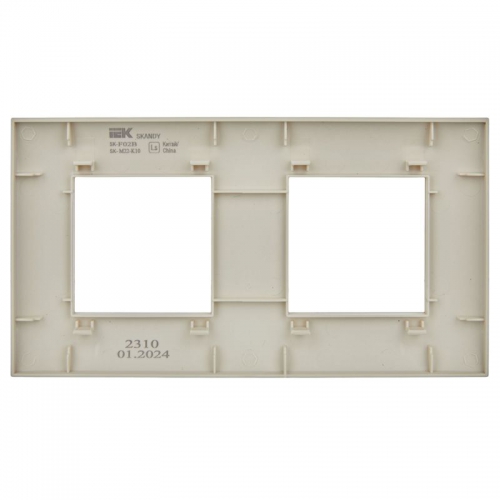 Рамка 2-м SKANDY SK-F01B беж. IEK SK-M22-K10 SK-M22-K10