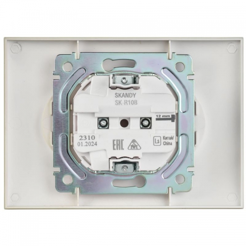 Розетка 2-м SKANDY 10А без заземл. без защ. шторок в сборе SK-R10B беж. IEK SK-R20-10-K10-F SK-R20-10-K10-F