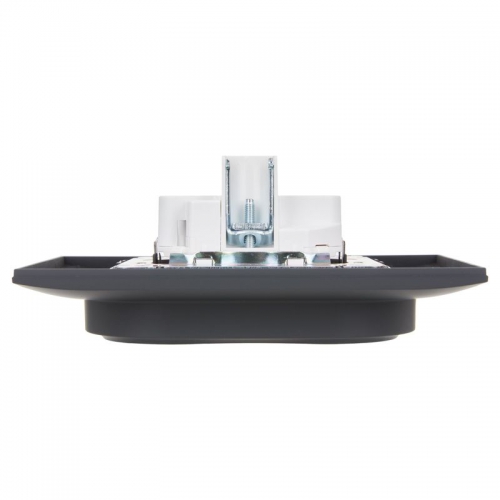 Розетка 2-м SKANDY 16А с заземл. без защ. шторок в сборе SK-R08G графит IEK SK-R21-16-K53-F SK-R21-16-K53-F