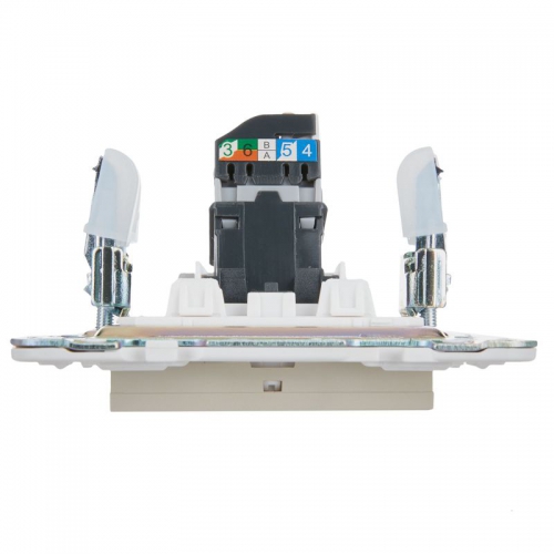 Розетка компьютерная RJ45 кат.5E SKANDY SK-K01B беж. IEK SK-K10-1-K10 SK-K10-1-K10