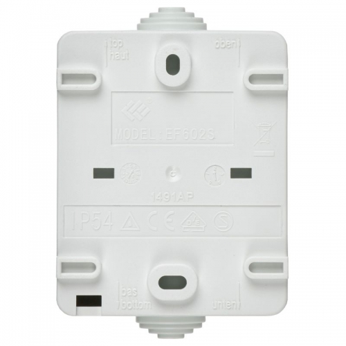 Выключатель проходной 1-кл. ОП Форс IP54 ВС20-1-0-ФБ бел. IEK EVS10-K01-10-54-DC EVS10-K01-10-54-DC