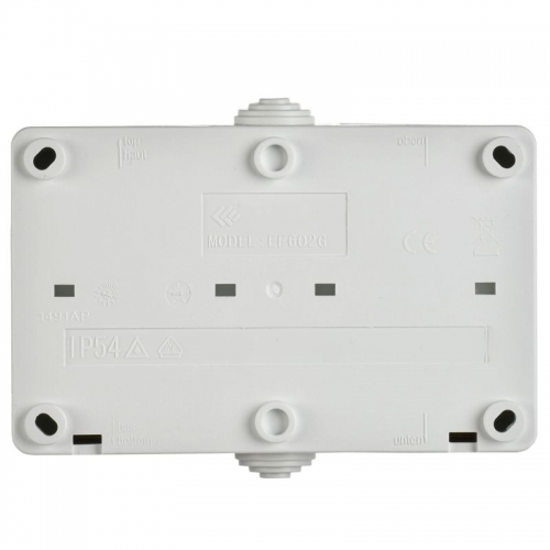 Розетка 2-м ОП Форс РСб22-3-ФБ 16А IP54 с заземл. защ. шторки бел. IEK ERS22-K01-16-54-DC ERS22-K01-16-54-DC