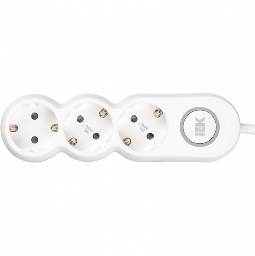 Удлинитель 3х1.5м с заземл. 16А IP20 Uno У03В 2P+PE 250В 3х1.5 IEK WYP53-16-03-D15-ZK WYP53-16-03-D15-ZK