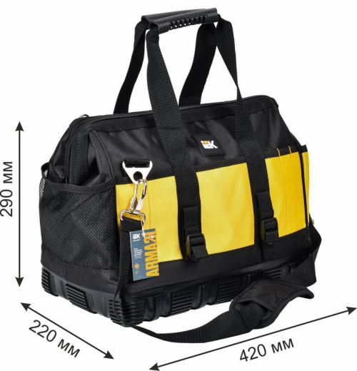 Сумка монтажника с резиновым дном BG-01 IEK ARMA2L 5 IEK A2L5-BG11-01-K02 A2L5-BG11-01-K02