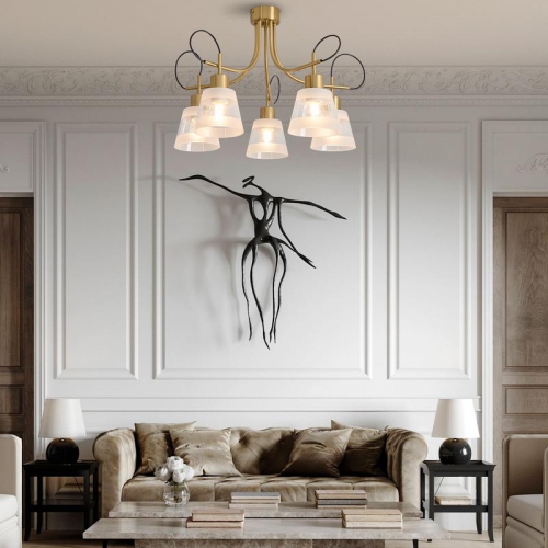 Светильник Caramel 5х60Вт E27 IP20 подвесной Freya FR5522PL-05BS FR5522PL-05BS