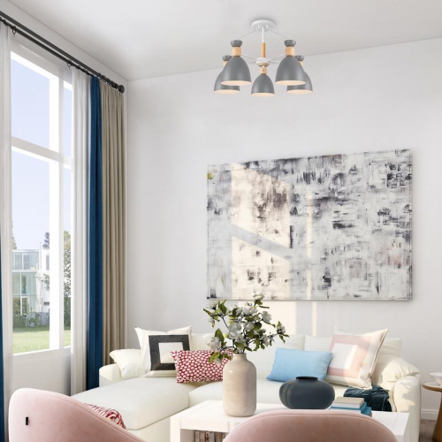 Светильник Delia 60Вт E27х5 IP20 потолочн. Freya FR5033CL-05W FR5033CL-05W