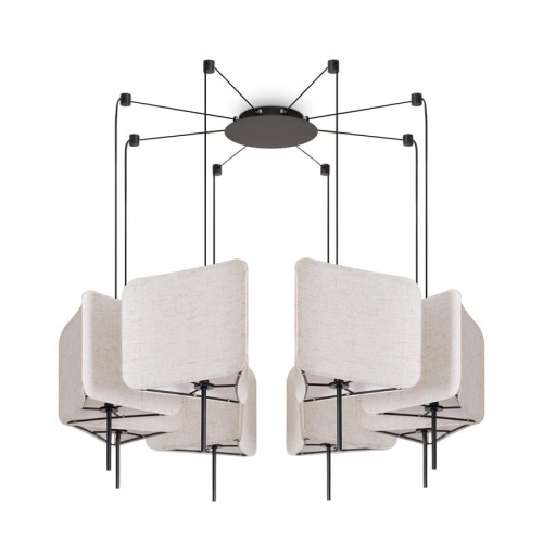 Светильник подвесной Bricola 8х40Вт E14 IP20 Freya FR5511PL-08B FR5511PL-08B