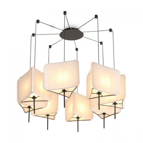 Светильник подвесной Bricola 8х40Вт E14 IP20 Freya FR5511PL-08B FR5511PL-08B