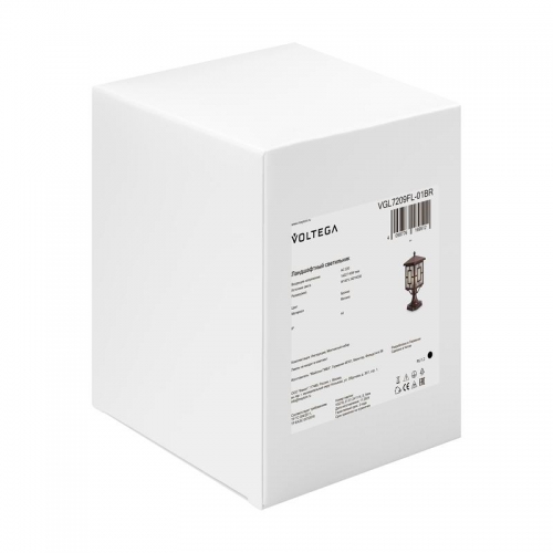 Светильник Ben 1х40Вт E27 IP44 ландшафтный Voltega VGL7209FL-01BR VGL7209FL-01BR