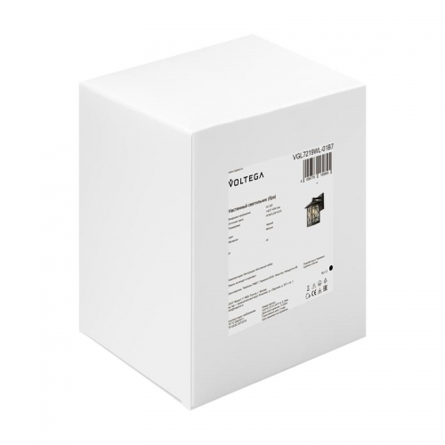 Светильник Domi 1х40Вт E27 IP44 бра настен. Voltega VGL7219WL-01B7 VGL7219WL-01B7