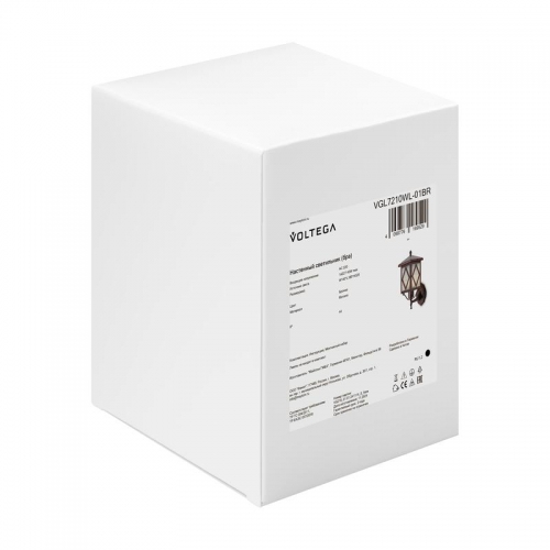 Светильник Heim 1х40Вт E27 IP44 бра настен. Voltega VGL7210WL-01BR VGL7210WL-01BR