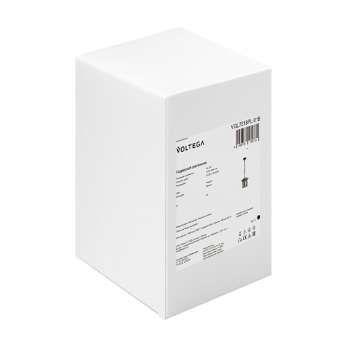 Светильник Saga 1х40Вт E27 IP44 подвесной Voltega VGL7218PL-01B VGL7218PL-01B