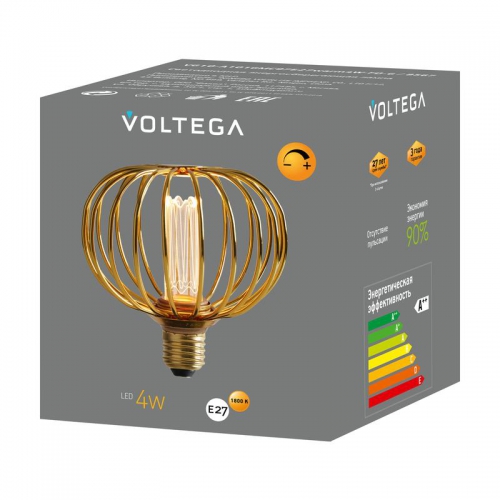 Лампа светодиодная Loft Led A101GMC97 4Вт 1800К E27 DIM Voltega 8567 8567