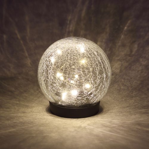 Светильник садовый ERASF012-24 Шар на солнечной батарее 15 LED 15см Эра Б0044232 Б0044232