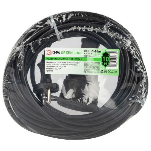 Удлинитель силовой GREEN LINE BUH-6-10m Greenline в бухте 1 розетка без заземления 10м ПВС 2х0.75кв.мм Эра Б0065112 Б0065112