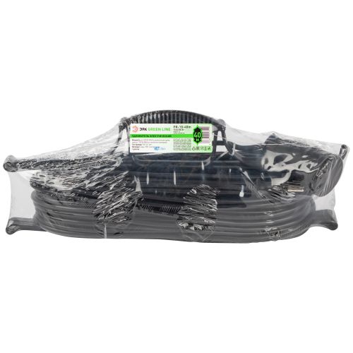 Удлинитель силовой GREEN LINE FR-10-40m Greenline на рамке 1 розетка без заземления 40м ПВС 2х1кв.мм Эра Б0065095 Б0065095