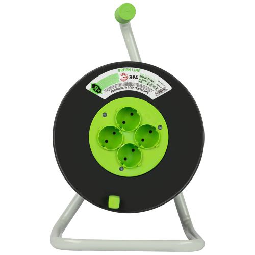 Удлинитель на пластик. катушке 4х20м без заземл. KAT-2x0.75-20m Greenline ПВС 2х0.75 Эра Б0065069 Б0065069