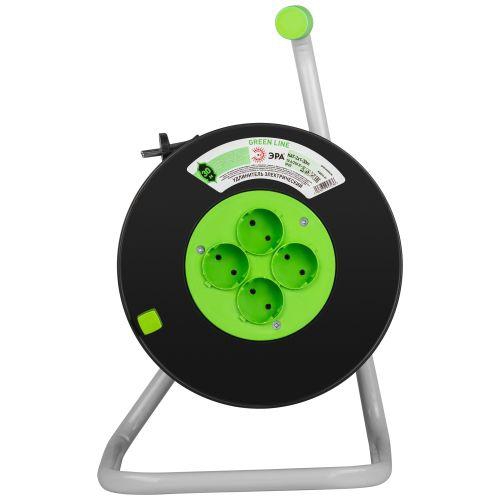 Удлинитель на пластик. катушке 4х30м без заземл. KAT-2x1-30m Greenline ПВС 2х1 Эра Б0065105 Б0065105