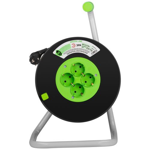 Удлинитель на пластик. катушке 4х50м с заземл. KAT-3x1.5-50m Greenline ПВС 3х1.5 Эра Б0065107 Б0065107