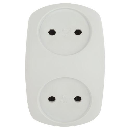 Разветвитель 2-м без заземл. 10А IP20 SPx-2-W бел. Эра Б0053480 Б0053480