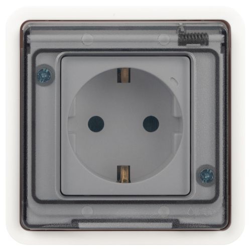 Розетка Эксперт 11-2521-01 2P+E IP55 16А-250В СУ бел. Эра Б0063259 Б0063259