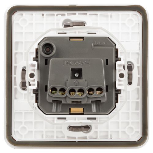 Розетка Эксперт 11-2521-01 2P+E IP55 16А-250В СУ бел. Эра Б0063259 Б0063259