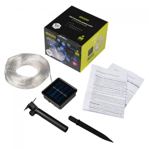 Светильник светодиодный садовый SLR-G06-100W 100LED дюралайт (заменяемый Ni-MH 500мА.ч аккумулятор) бел. ФАZА 5060098 5060098