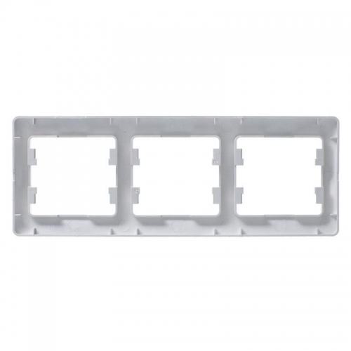 Рамка 3-м Glossa горизонт. алюм. SE GSL000303 GSL000303