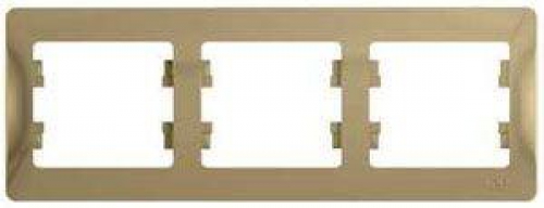 Рамка 3-м Glossa горизонт. титан SE GSL000403 GSL000403