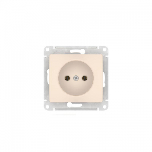 Розетка Glossa 16А без заземл. быстрозажим. клем. механизм беж. SE GSL000241S GSL000241S