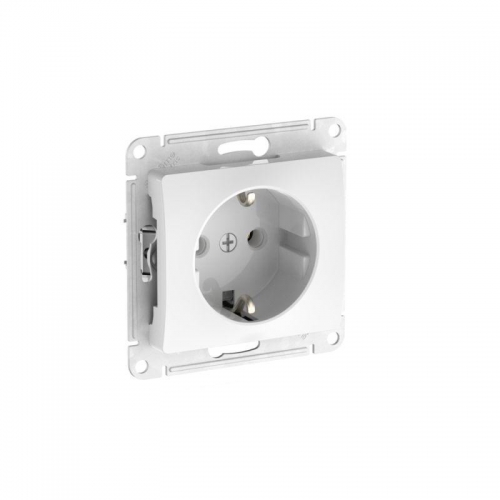 Розетка Glossa 16А с заземл. быстрозажим. клем. механизм бел. SE GSL000143S GSL000143S