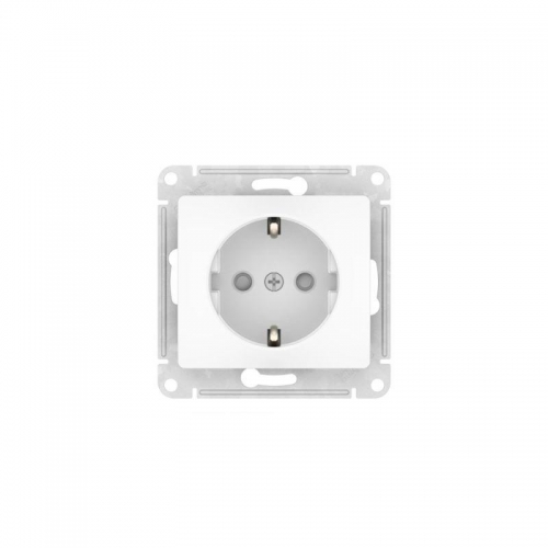 Розетка Glossa 16А с заземл. защ. шторки быстрозажим. клем. механизм бел. SE GSL000145S GSL000145S