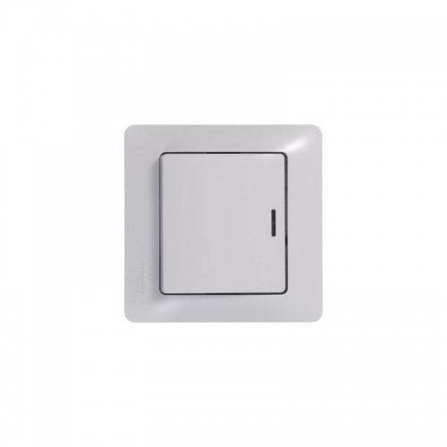Выключатель 1-кл. СП Glossa 10А IP20 (сх. 1а) 10AX с подсветкой механизм бел. SE GSL000113 GSL000113