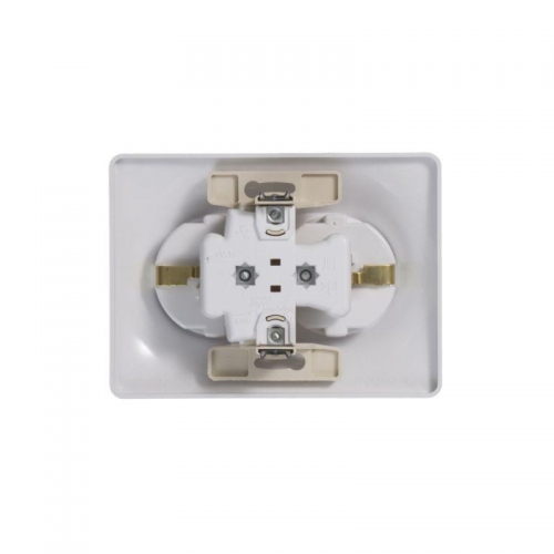 Розетка 2-м СП Glossa 16А IP20 с заземл. в сборе бел. SE GSL000124 GSL000124