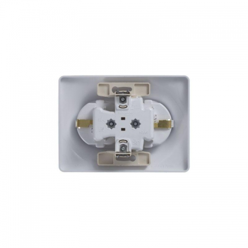 Розетка 2-м СП Glossa 16А IP20 с заземл. защ. шторки в сборе бел. SE GSL000126 GSL000126