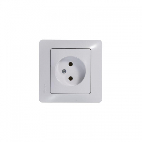Розетка 1-м СП Glossa 16А IP20 без заземл. механизм бел. SE GSL000141 GSL000141