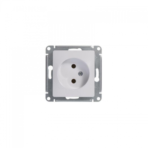 Розетка 1-м СП Glossa 16А IP20 без заземл. механизм бел. SE GSL000141 GSL000141