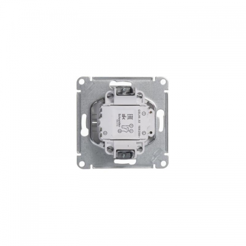 Выключатель 2-кл. СП Glossa 10А IP20 (сх. 5а) 10AX с подсветкой механизм бел. SE GSL000153 GSL000153