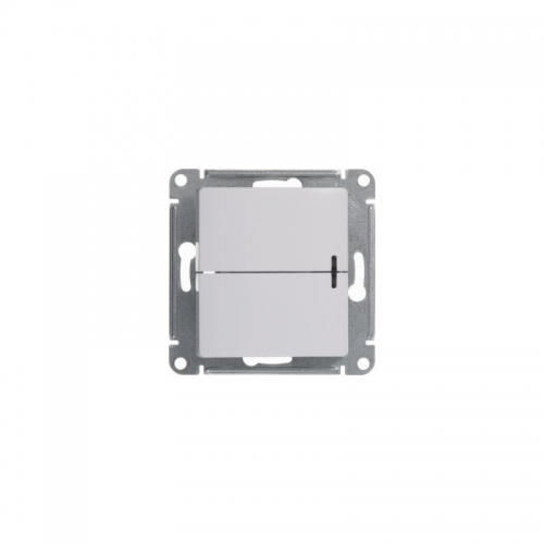 Выключатель 2-кл. СП Glossa 10А IP20 (сх. 5а) 10AX с подсветкой механизм бел. SE GSL000153 GSL000153