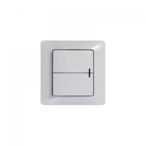 Выключатель 2-кл. СП Glossa 10А IP20 (сх. 5а) 10AX с подсветкой механизм бел. SE GSL000153 GSL000153