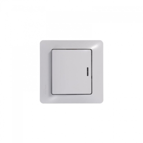 Переключатель проходной 1-кл. СП Glossa 10А IP20 (сх. 6а) 10AX с подсветкой механизм бел. SE GSL000163 GSL000163